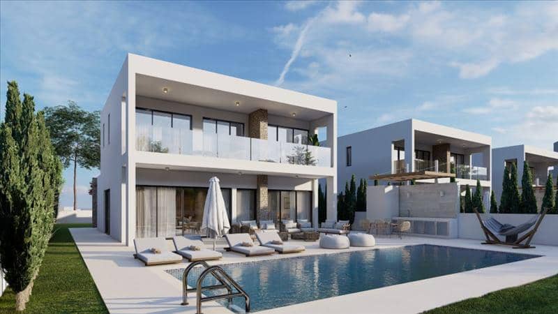 New complex of villas with swimming pools at 500 meters from the sea, Paphos, Cyprus — photo 2