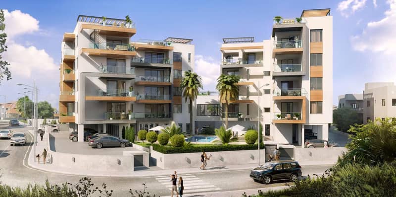 Residential complex with a swimming pool and gardens close to sandy beaches, Limassol, Cyprus — photo 2