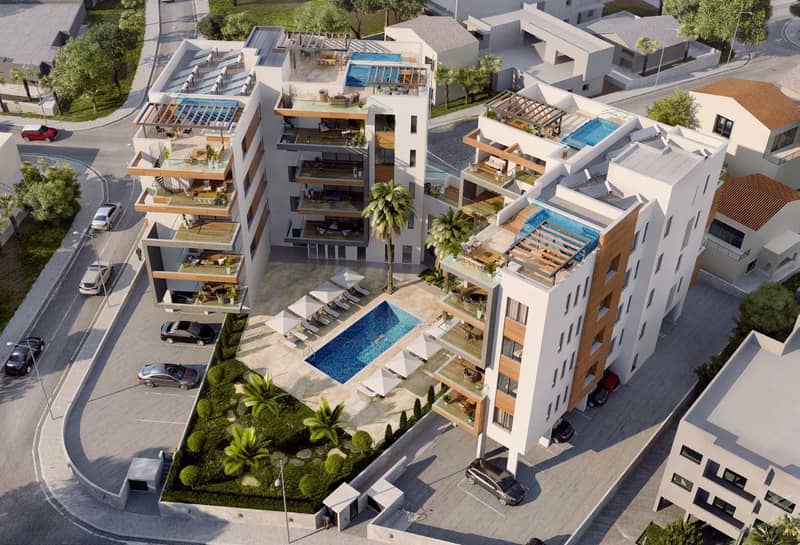 Residential complex with a swimming pool and gardens close to sandy beaches, Limassol, Cyprus — photo 8