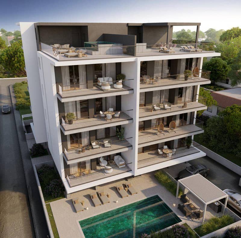 Modern residence with a swimming pool and gardens at 700 meters from the beach, Limassol, Cyprus — photo 10