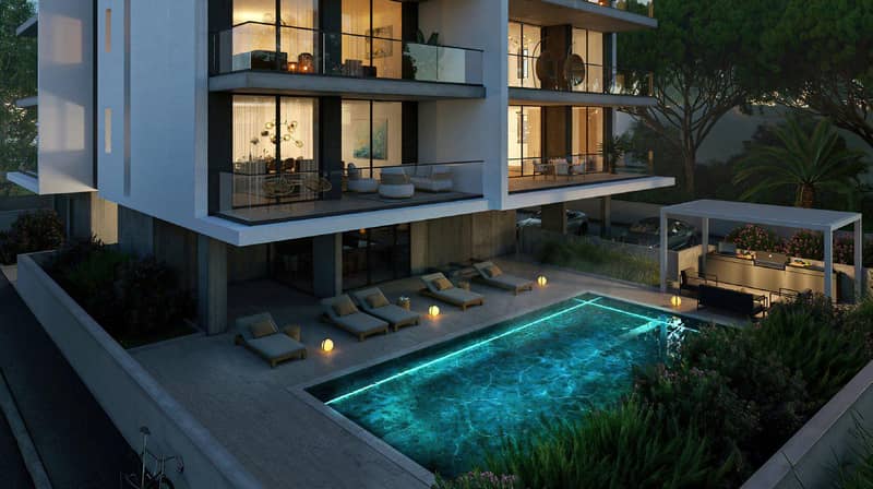 Modern residence with a swimming pool and gardens at 700 meters from the beach, Limassol, Cyprus — photo 6