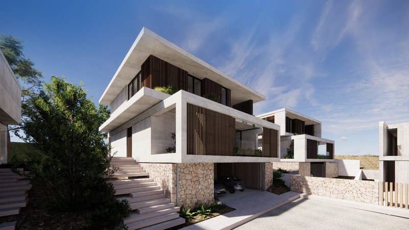 New complex of villas with a swimming pool and a panoramic sea view, Peyia, Cyprus — photo 6