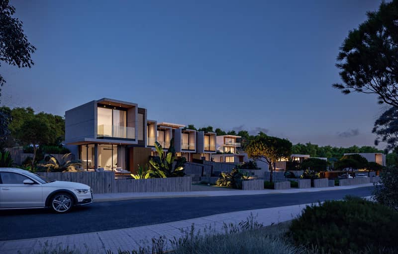 Modern complex of villas with swimming pools and gardens, Chloraka, Cyprus — photo 10