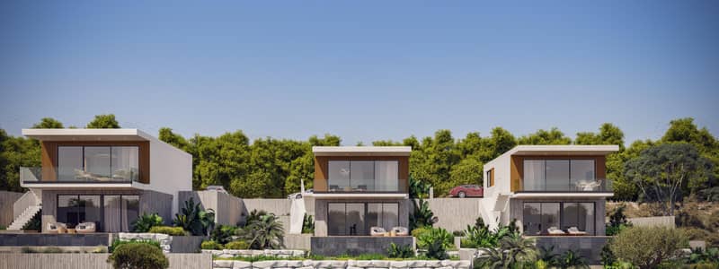 Modern complex of villas with swimming pools and gardens, Chloraka, Cyprus — photo 11