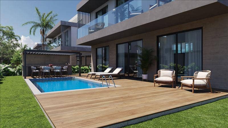 Exclusive gated complex of villas with swimming pools, 700 meters from the beach, Geroskipou, Cyprus — photo 8