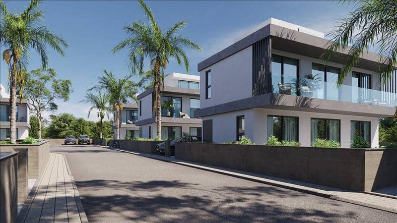 Exclusive gated complex of villas with swimming pools, 700 meters from the beach, Geroskipou, Cyprus — photo 11