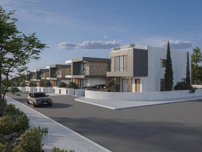 New complex of villas with swimming pools and panoramic views at 500 meters from the beach, Chloraka, Cyprus — photo 6