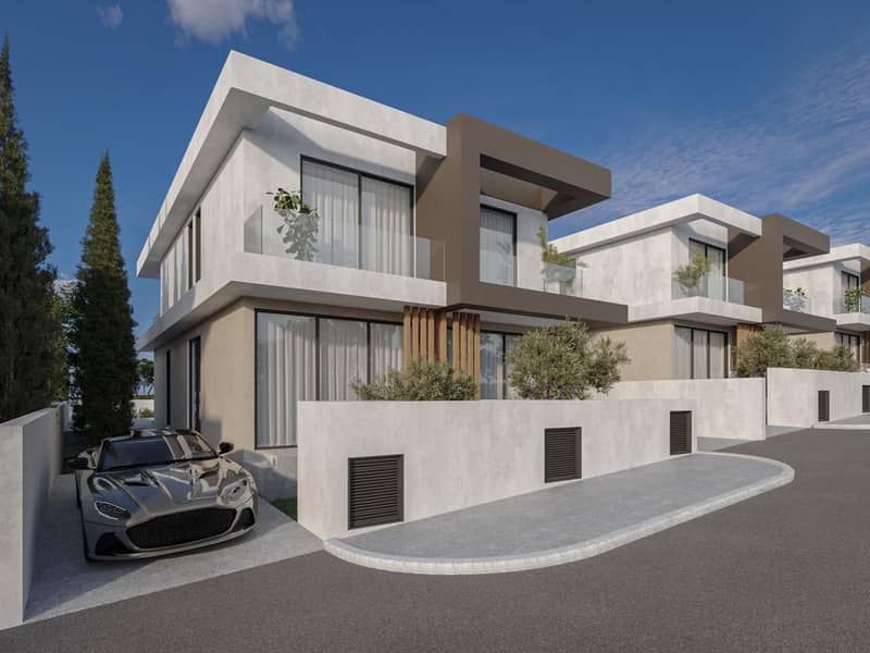New complex of villas with swimming pools and panoramic views at 500 meters from the beach, Chloraka, Cyprus — photo 5