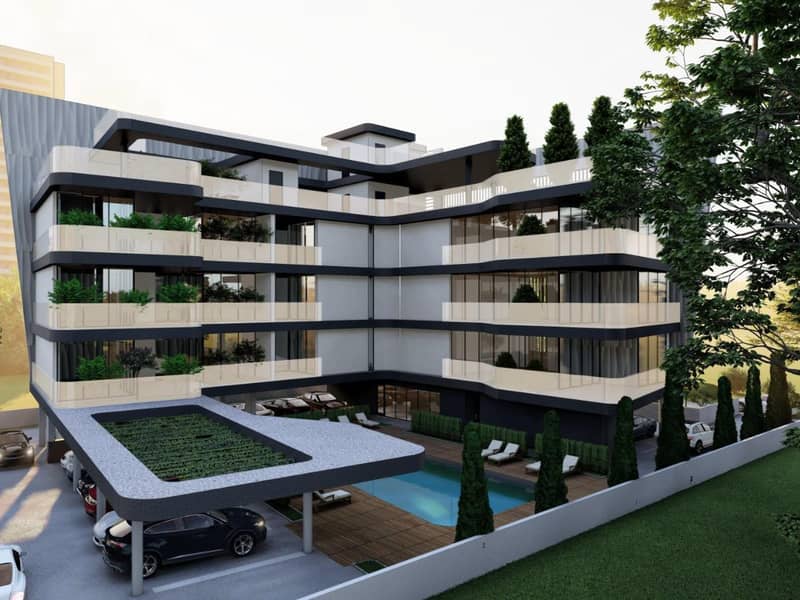 Modern gated residence with a swimming pool at 650 meters from the beach, Germasoyia, Cyprus — photo 2