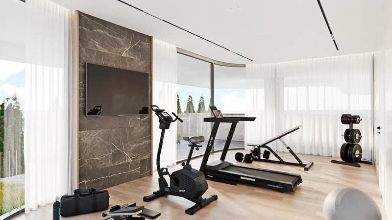 New residence with a swimming pool and a gym close to the highway and the beach, Germasogeia, Cyprus — photo 7