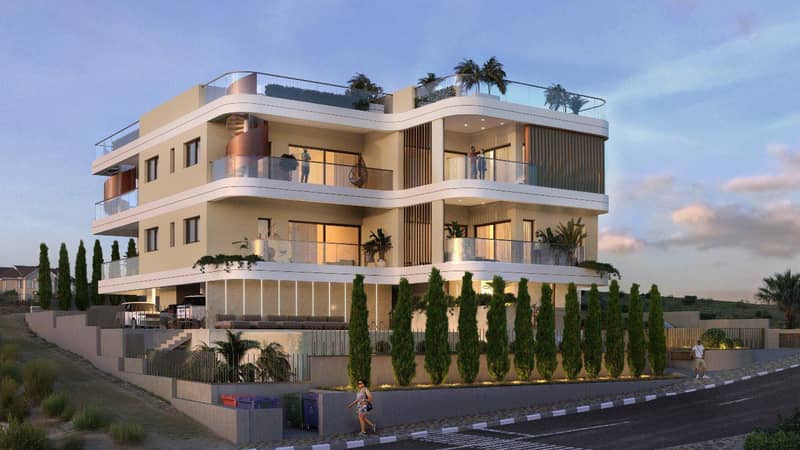 New residence with a swimming pool and a gym close to the highway and the beach, Germasogeia, Cyprus — photo 2