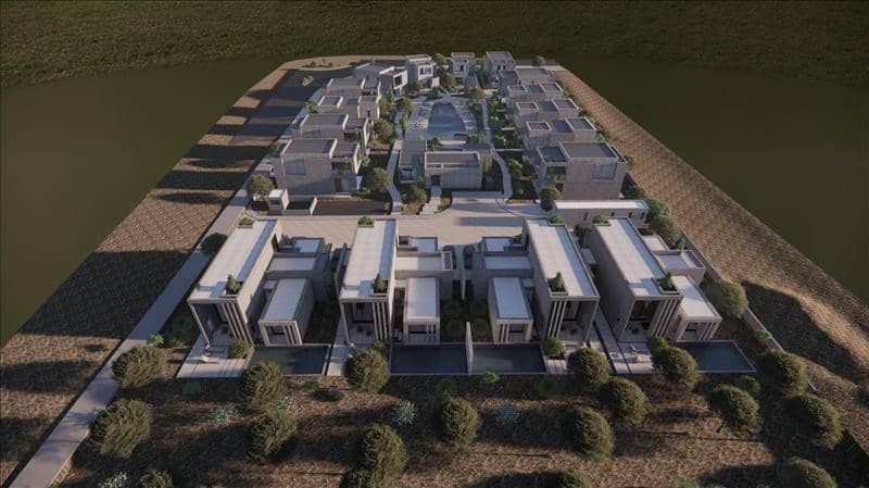 Новый закрытый комплекс вилл с бассейном и садами в 250 метрах от пляжа, Героскипу, Кипр — фото 27