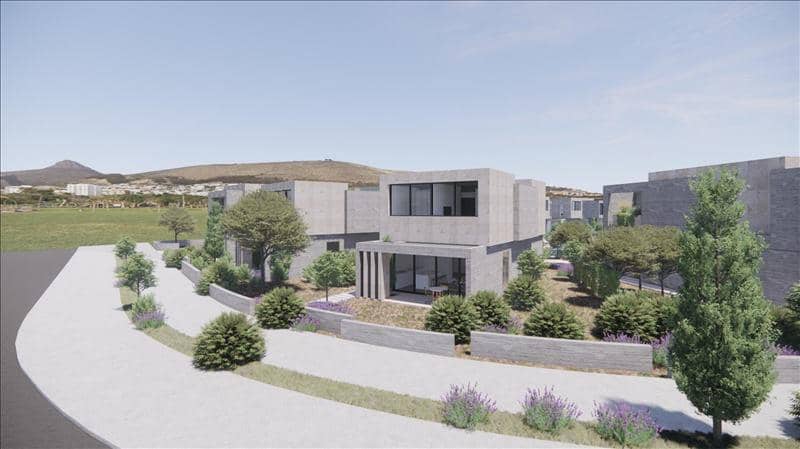 Новый закрытый комплекс вилл с бассейном и садами в 250 метрах от пляжа, Героскипу, Кипр — фото 17