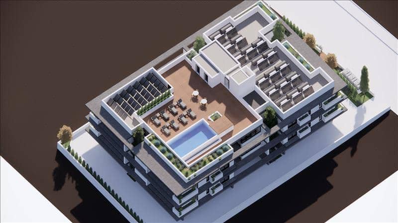 New residence with a swimming pool and a roof-top garden close to the beach, Paphos, Cyprus — photo 9