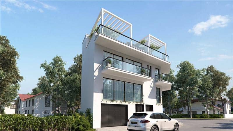 Complex of townhouses with roof-top terraces at 50 meters from the beach, Larnaca, Cyprus — photo 11