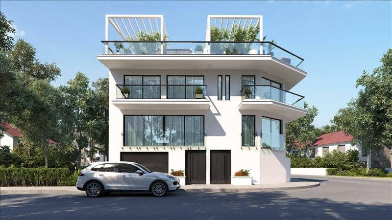 Complex of townhouses with roof-top terraces at 50 meters from the beach, Larnaca, Cyprus — photo 10