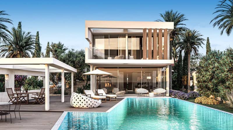 Beachfront complex of villas with a swimming pool and a spa, Peyia, Cyprus — photo 6