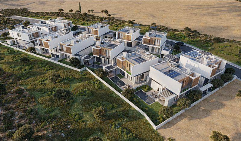 New complex of villas with swimming pools and garden close to the sea, Geroskipou, Cyprus — photo 16