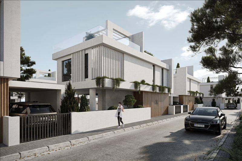 New complex of villas with swimming pools and roof-top gardens close to the sea, Paralimni, Cyprus — photo 11