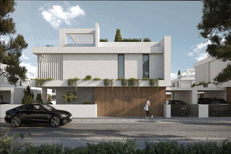 New complex of villas with swimming pools and roof-top gardens close to the sea, Paralimni, Cyprus — photo 10