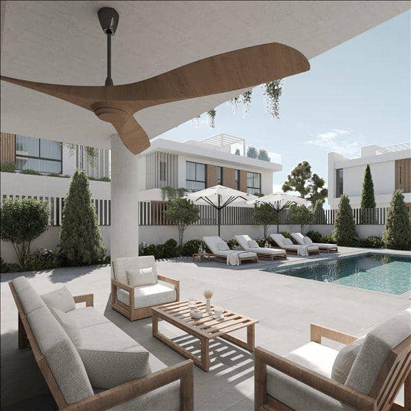 New complex of villas with swimming pools and roof-top gardens close to the sea, Paralimni, Cyprus — photo 8