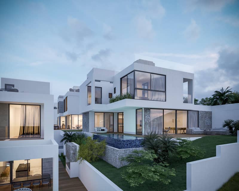 Complex of villas with roof-top gardens and picturesque views, Germasogeia, Cyprus — photo 2