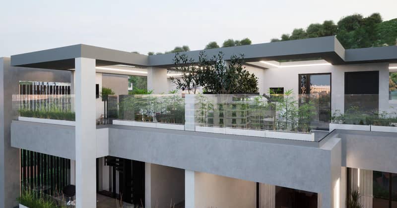 Low-rise residence with a roof-top garden and a lounge area close to the sea, Germasogeia, Cyprus — photo 14