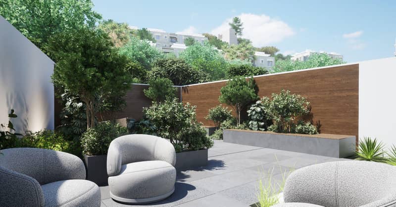 Low-rise residence with a roof-top garden and a lounge area close to the sea, Germasogeia, Cyprus — photo 11