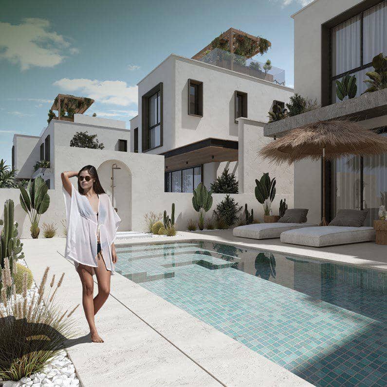 New complex of villas with swimming pools and gardens, 5 minutes from Nissi Beach, Ayia Napa, Cyprus — photo 4