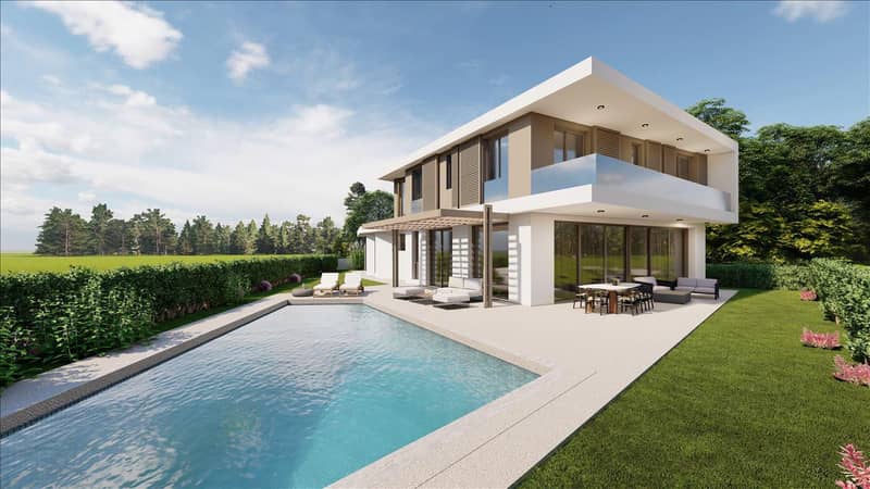 Новая вилла с бассейном в 300 метрах от моря, Ороклини, Кипр — фото 2