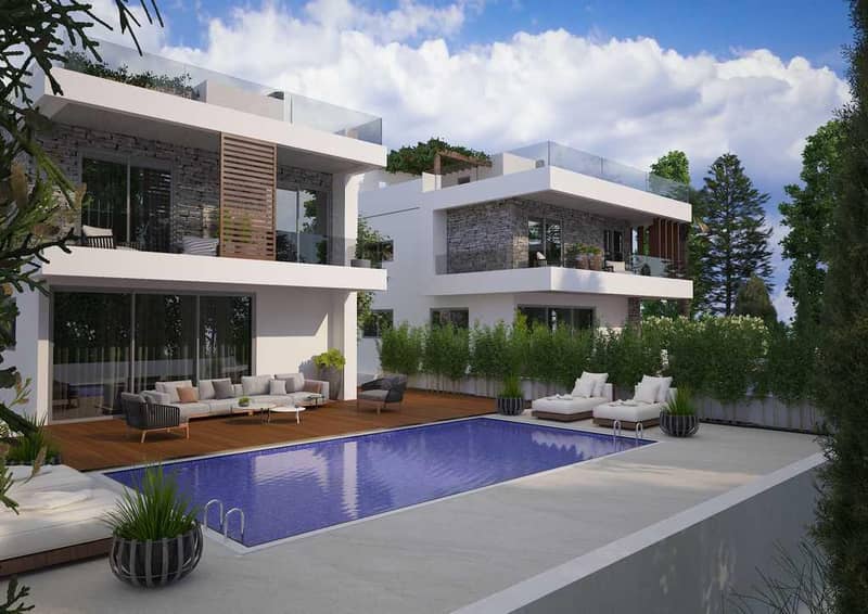 Complex of villas with swimming pools and panoramic sea views, Kissonerga, Cyprus — photo 2