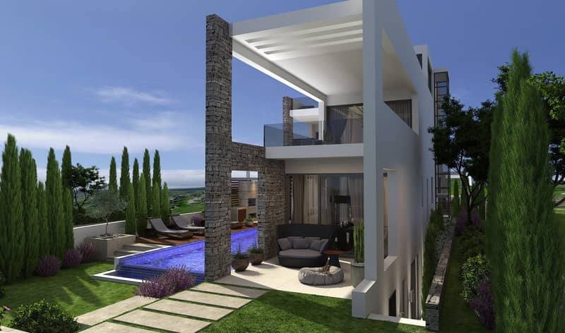 Complex of villas with swimming pools and panoramic sea views, Kissonerga, Cyprus — photo 16