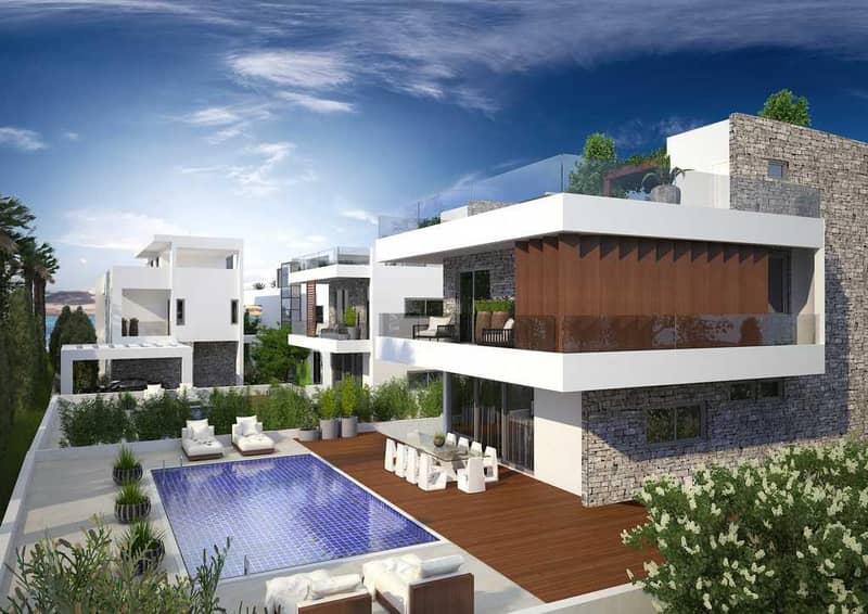 Complex of villas with swimming pools and panoramic sea views, Kissonerga, Cyprus — photo 15