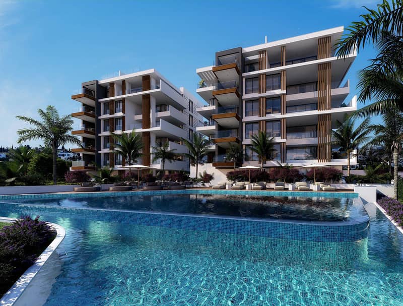 Modern residential complex with a swimming pool and a parking in a prestigious area of ​​Limassol, Cyprus — photo 15