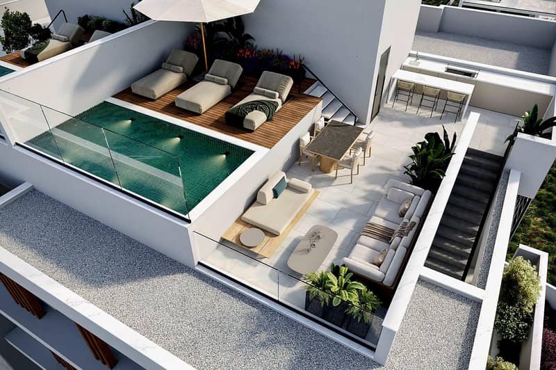 Modern residential complex with a swimming pool and a parking in a prestigious area of ​​Limassol, Cyprus — photo 14