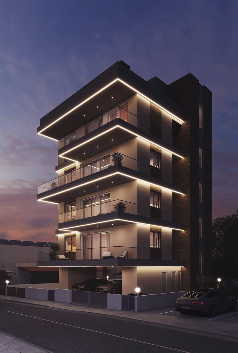 New project with a swimming pool and a panoramic terrace, Mesa Geitonia, Cyprus — photo 11