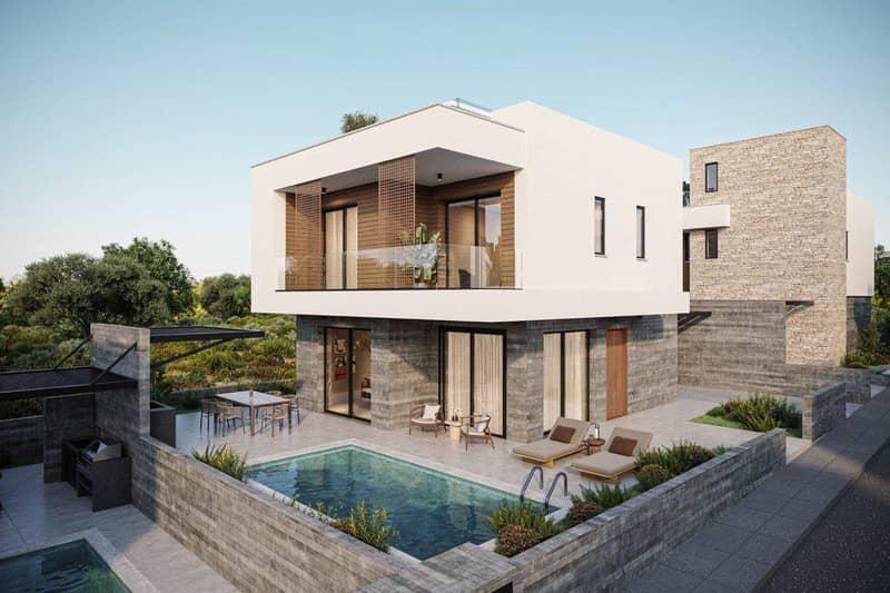 New two-storey villas in Agia Marinouda, Paphos, Cyprus — photo 3