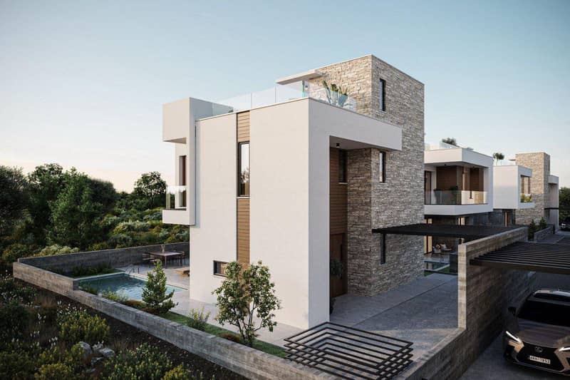 New two-storey villas in Agia Marinouda, Paphos, Cyprus — photo 10