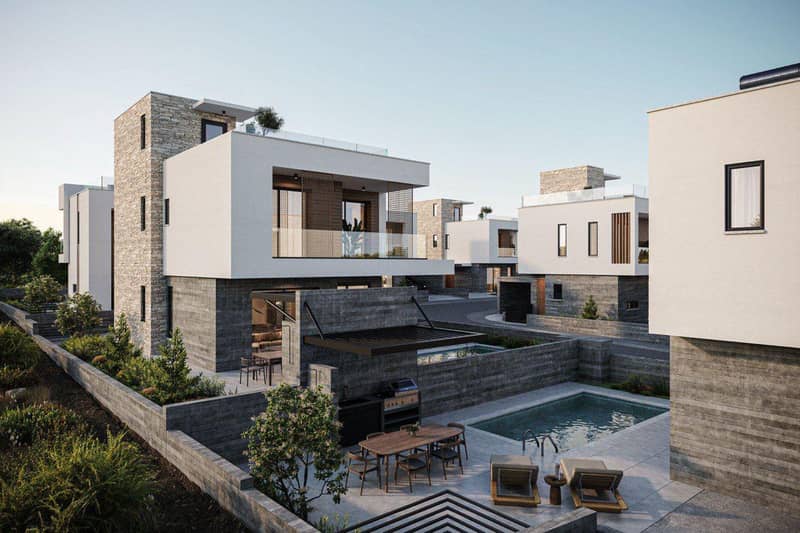 New two-storey villas in Agia Marinouda, Paphos, Cyprus — photo 5