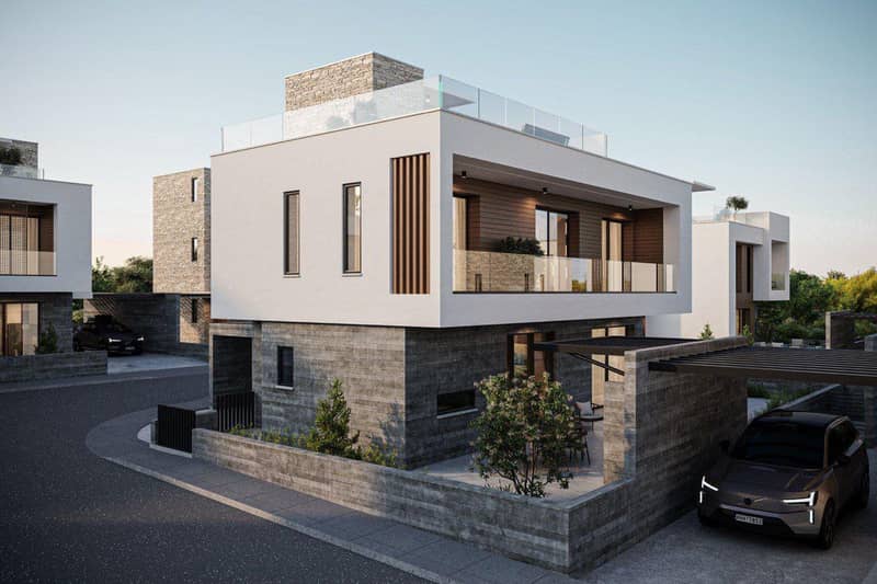 New two-storey villas in Agia Marinouda, Paphos, Cyprus — photo 16