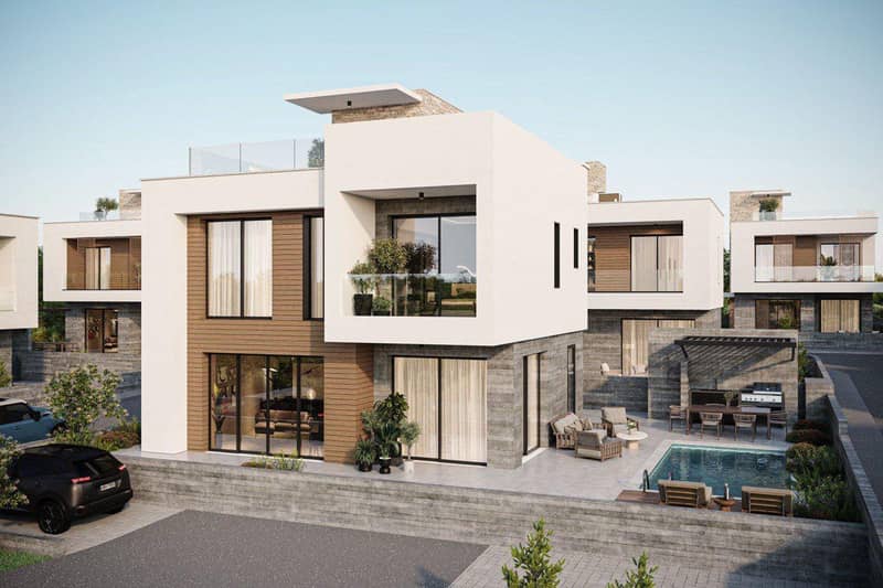 New two-storey villas in Agia Marinouda, Paphos, Cyprus — photo 7