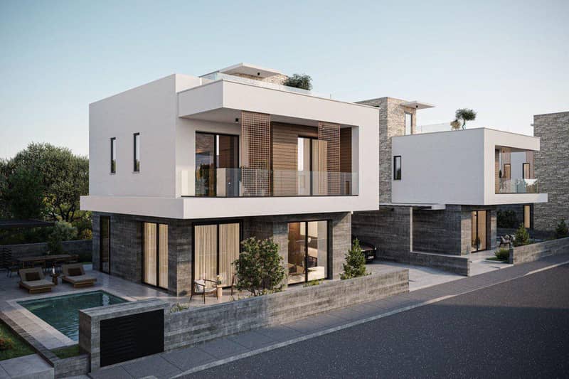 New two-storey villas in Agia Marinouda, Paphos, Cyprus — photo 9