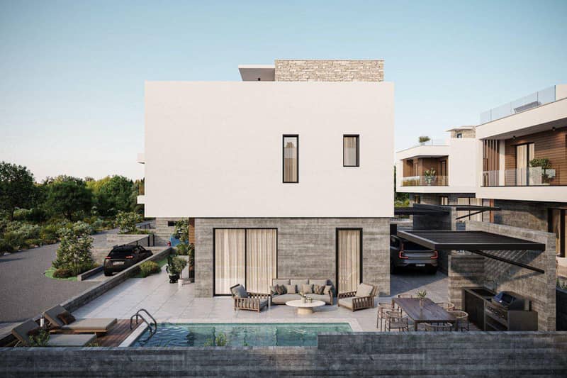 New two-storey villas in Agia Marinouda, Paphos, Cyprus — photo 8