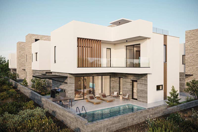 New two-storey villas in Agia Marinouda, Paphos, Cyprus — photo 4