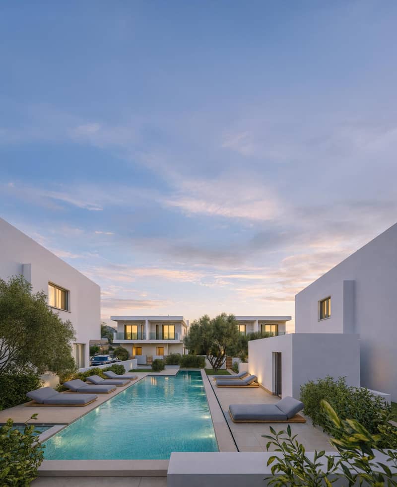 Contemporary villas and townhouses with a shared pool in the prestigious area of ​​Pegeia, Paphos, Cyprus — photo 4