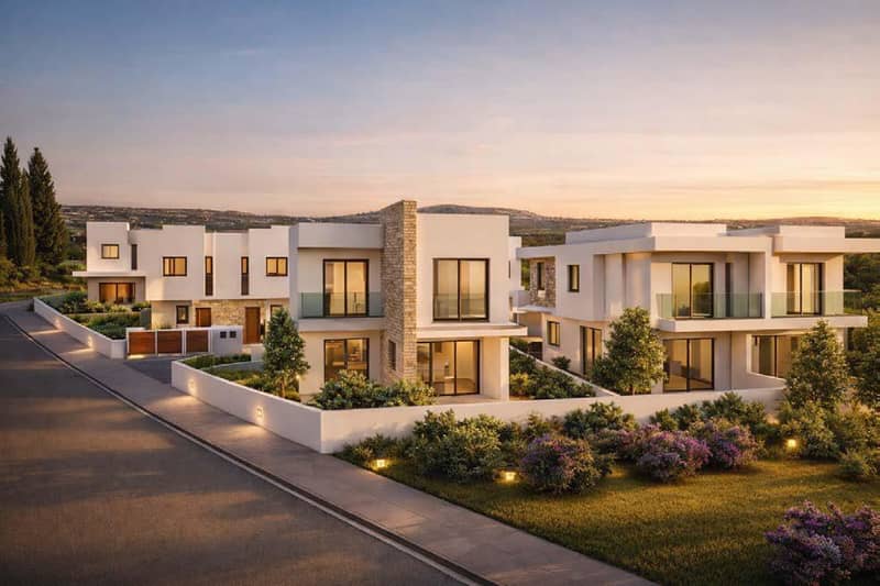 Contemporary villas and townhouses with a shared pool in the prestigious area of ​​Pegeia, Paphos, Cyprus — photo 16