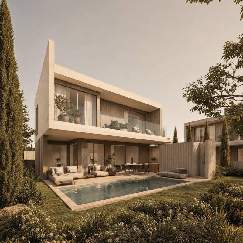 3 new villas in residential complex in Paphos — photo 2
