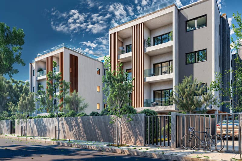New apartments in a complex with a swimming pool and parking, Geroskipou, Paphos, Cyprus — photo 4
