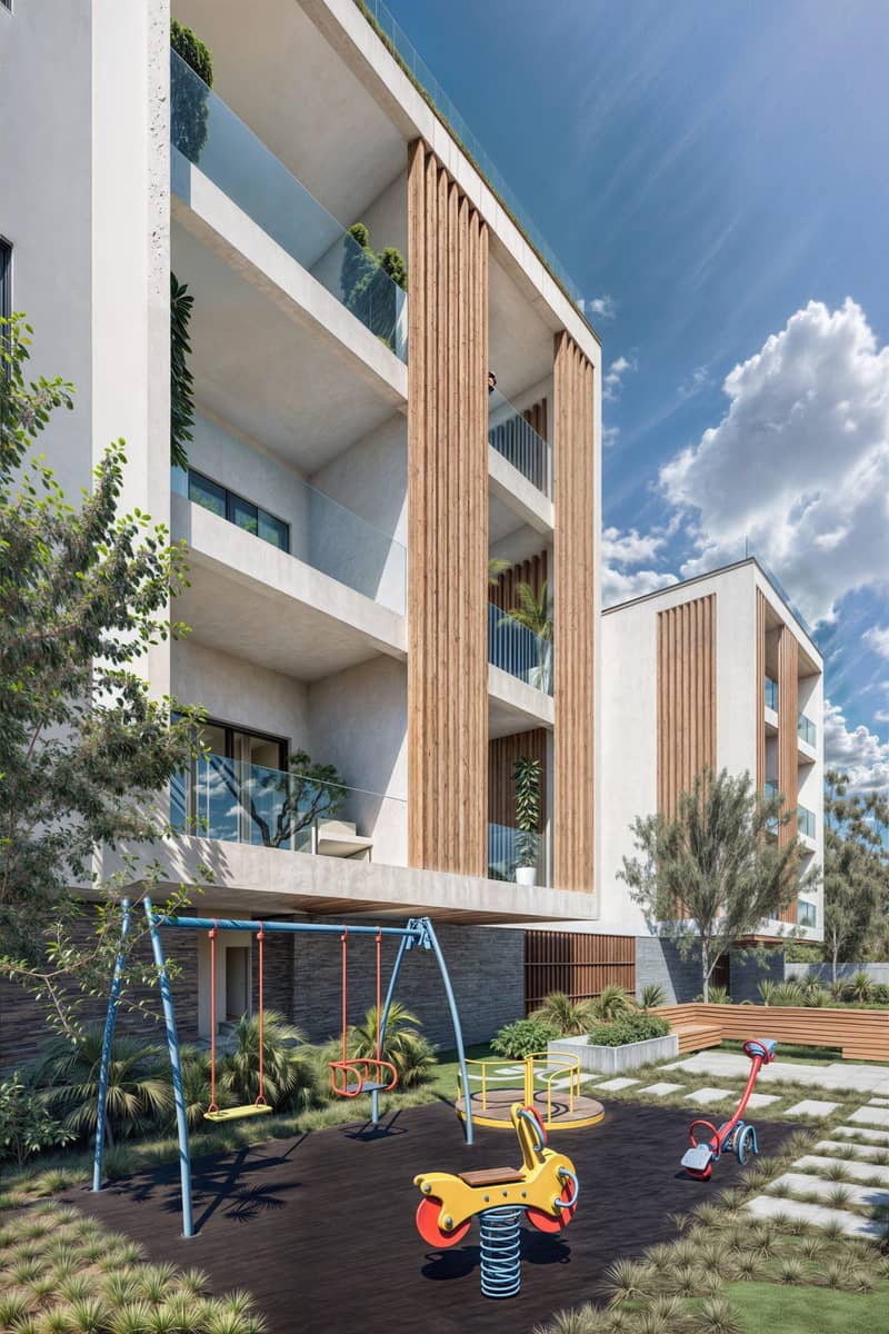 New apartments in a complex with a swimming pool and parking, Geroskipou, Paphos, Cyprus — photo 7