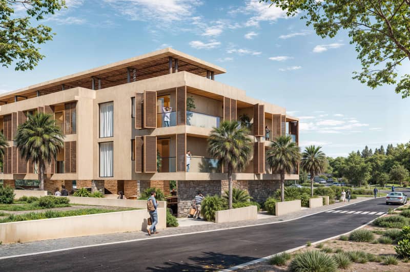 Modern residential complex with a parking in Pyrgos, Limassol, Cyprus — photo 5